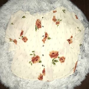 A white button down top